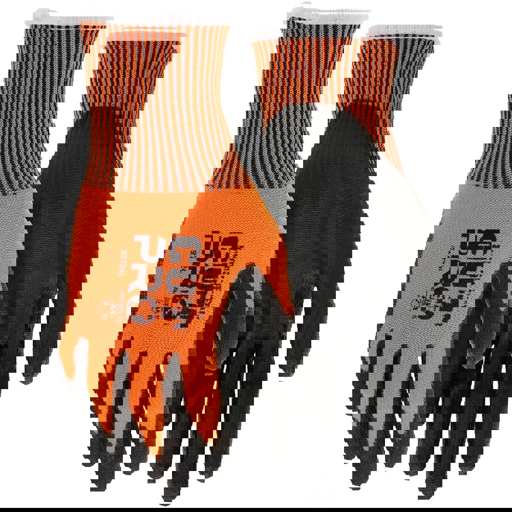 Cut-Resistant Gloves: Size Large, ANSI Cut A4, ANSI Puncture 0, Polyurethane, Series Cut Pro